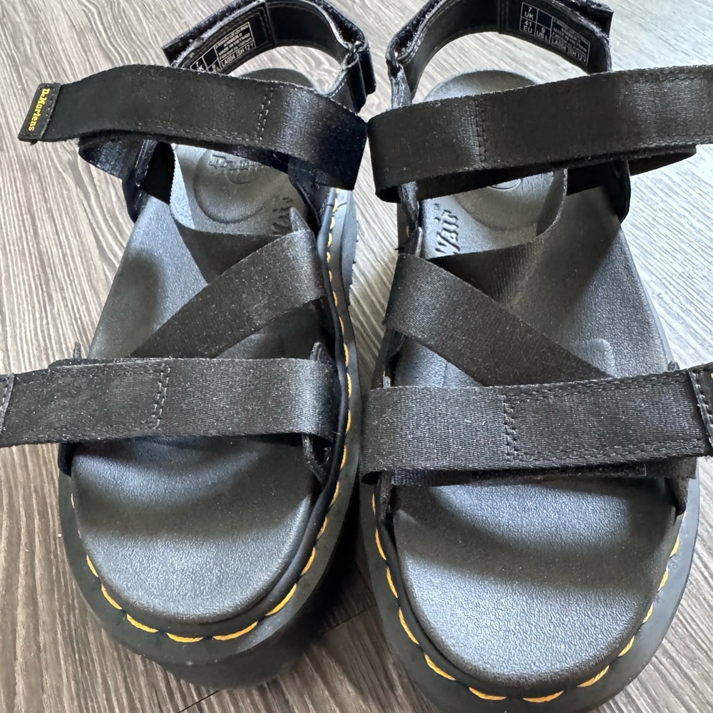 Dr. Martens Kimber II Platform Black Sandals